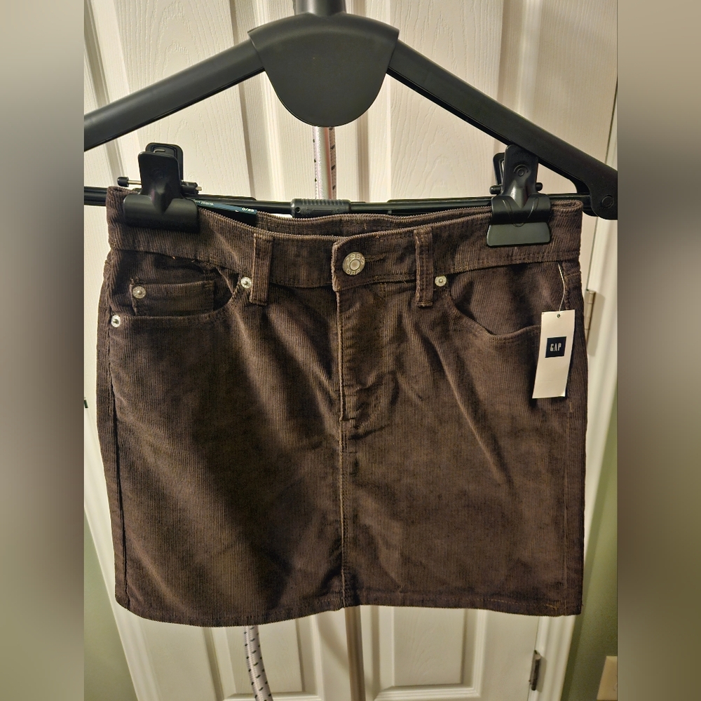 GAP Brown Corduroy Mini Skirt